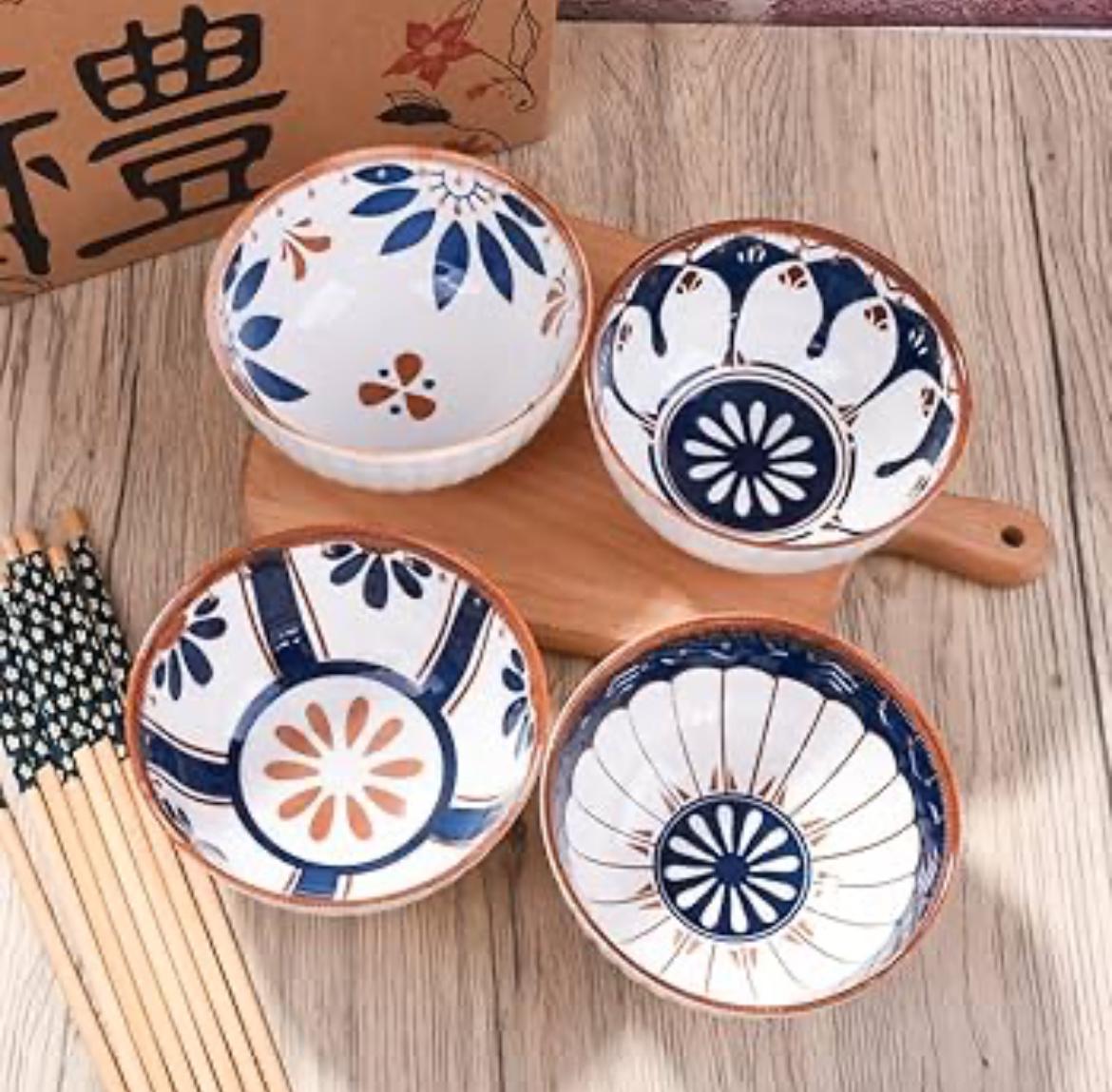 Creative Ceramic Porcelain Bowl Set (Box Packing)