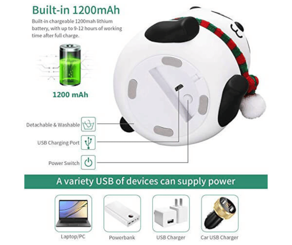 Cute Silicone Panda Lamp Night Light