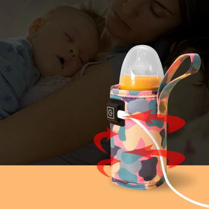USB Baby Bottle Warmer – Insulated Milk Heating Bag For Stroller & Travel