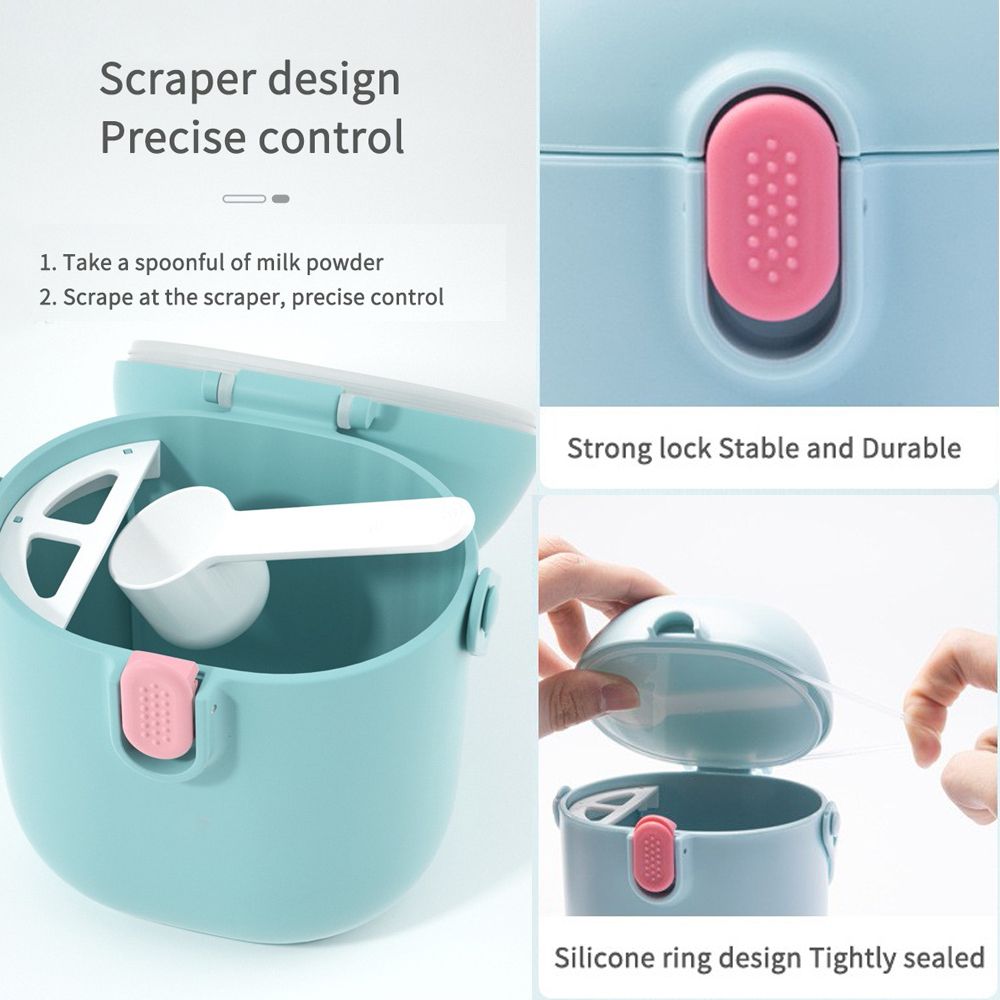 Baby Formula Dispenser with Scoop – Airtight & Portable Milk Powder Container