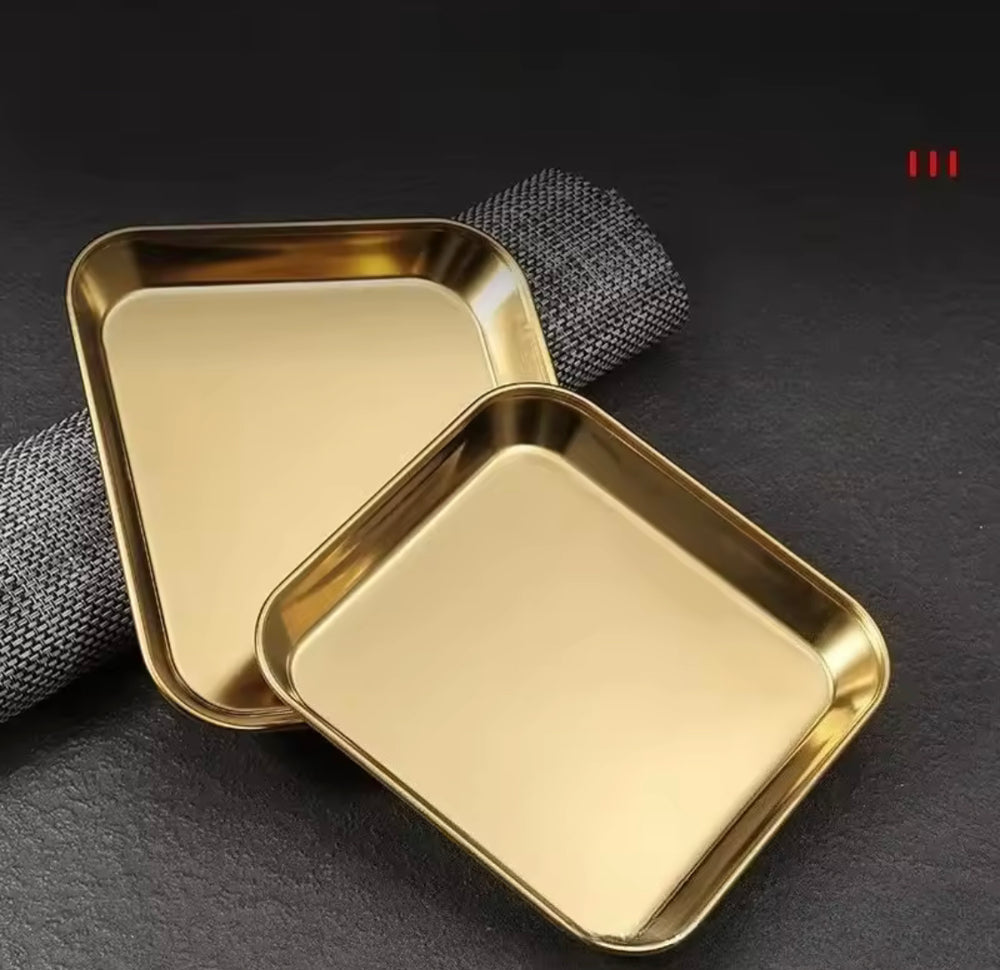 Golden Serving Dish