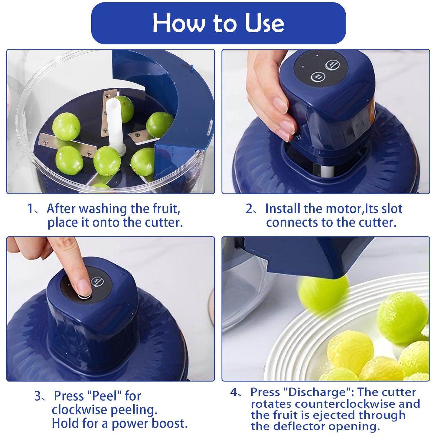 Premium Multi-Purpose Fruit & Vegetable Peeler – Stainless Steel Blade