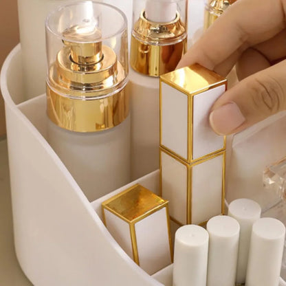 Large Capacity Desktop Cosmetics And Multipurpose Organizer With Mirror