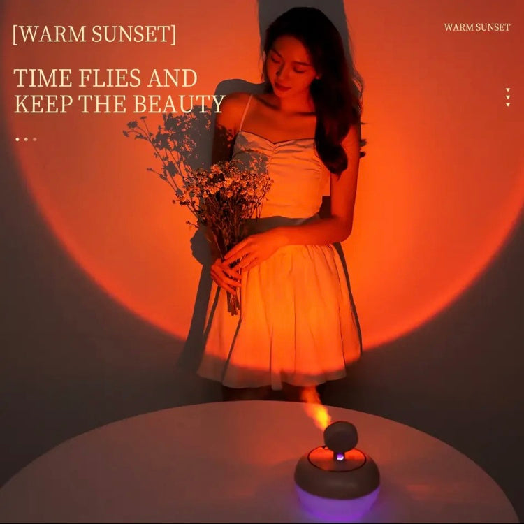 Portable Sunset Light Lamp With Humidifier