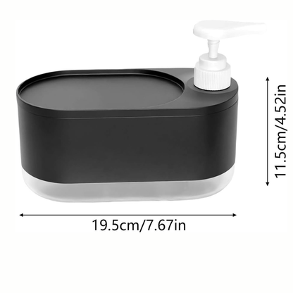 Orangide Soap Dispenser Brush, Built-in Soap Pump and Sponge Holder