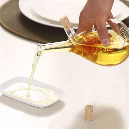2 in 1 Double Layer Glass Olive Oil Bottle