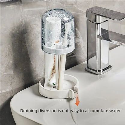 Portable Toothbrush Holder With Mouthwash Cup