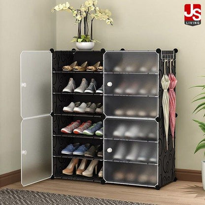 12 Layer Attachable Expandable Shoes Rack