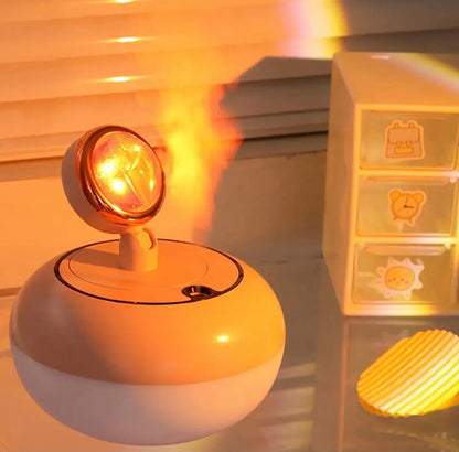 Portable Sunset Light Lamp With Humidifier