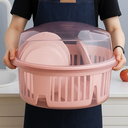 Kitchen Dish Rack With Lid