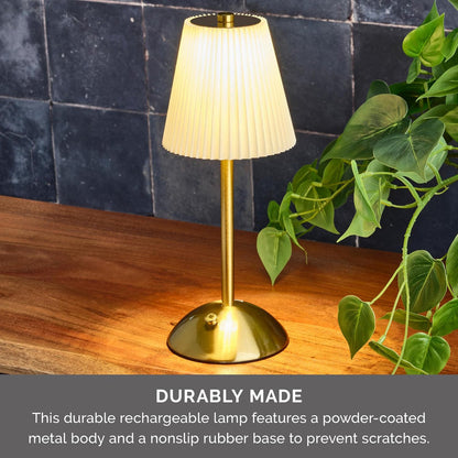 Metal Brass Crystal Table Lamp Best Quality Rechargeable
