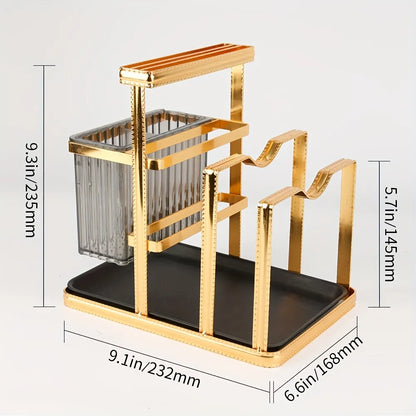 Stainless Steel Luxurious Knife and Chopsticks Rack
