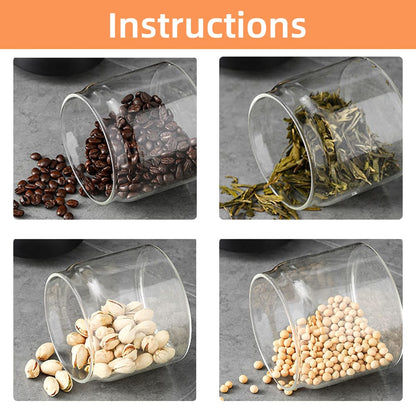Modern Design Lock Airtight Glass Jars Multipurpose (3 Sizes Available)