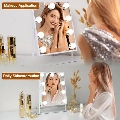 Luxury Vanity Mirror With Bulb (3 Colors Mode)