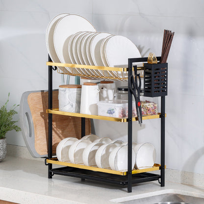 Multifunctional Kitchen Storage Dish Rack (2 Layer)