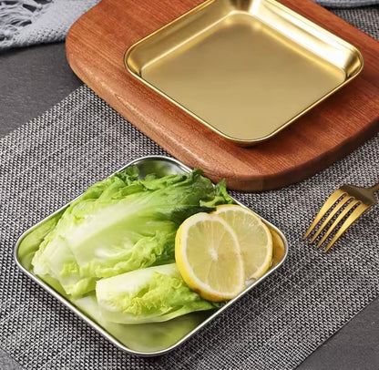 Golden Serving Dish