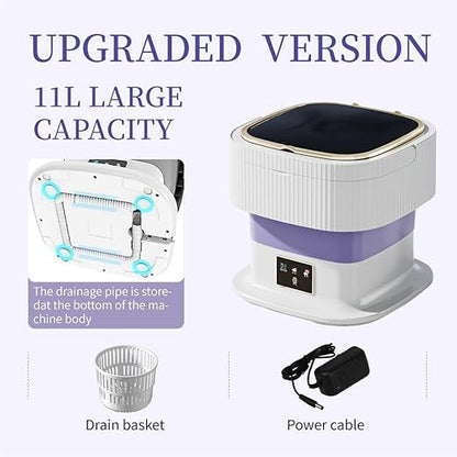 11 L Compact Foldable Mini Washing Machine