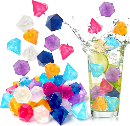 Reusable Diamond Shaped Ice Cube Pack Of 12