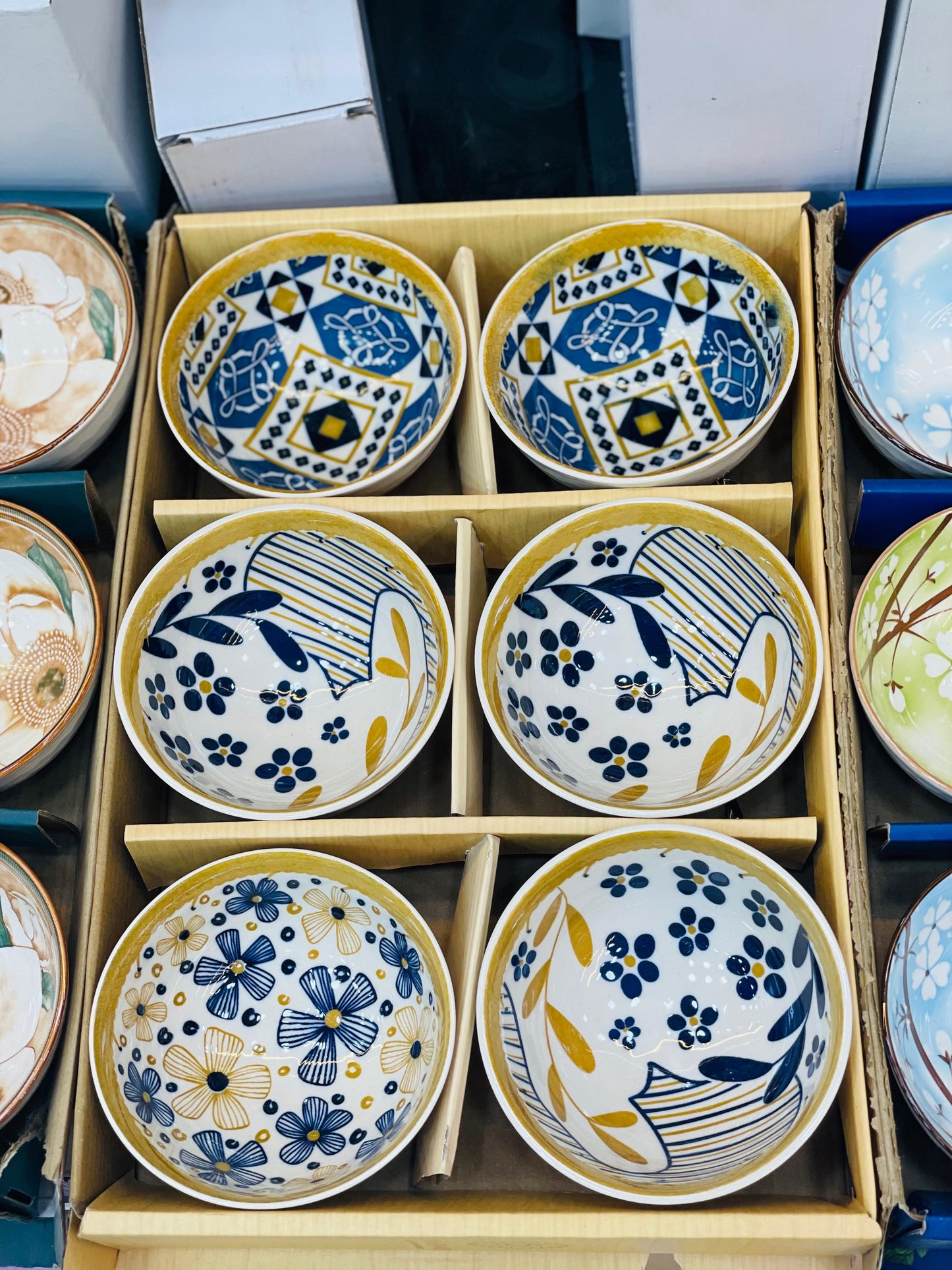 Creative Ceramic Porcelain Bowl Set (Box Packing)