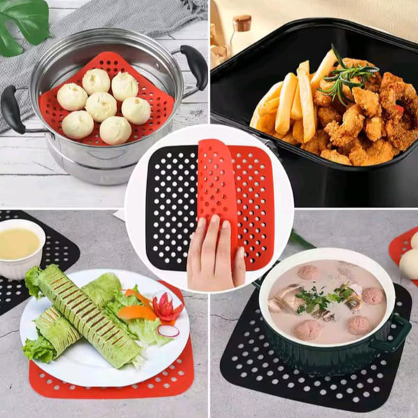 Reusable Non-Stick Air Fryer Silicone Mat