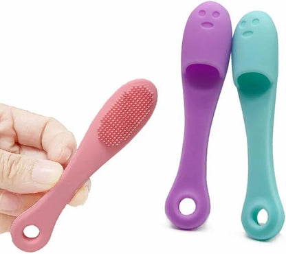 Soft Silicone Facial Cleansing Brush (Pack Of 3)