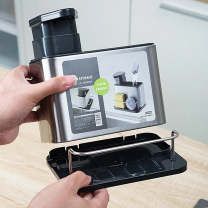 3-in-1 Stainless Steel Kitchen Sink Organizer