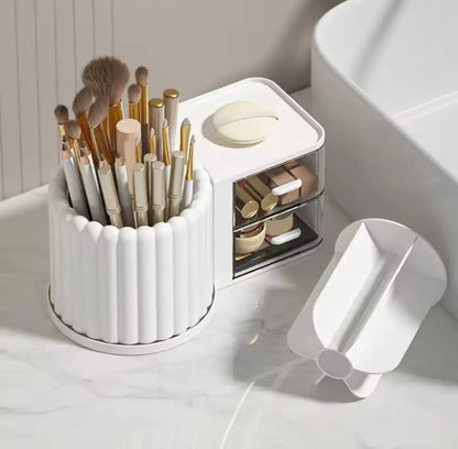 Multipurpose Nordic Style 360⁰ Rotating Makeup Brush Storage Holder