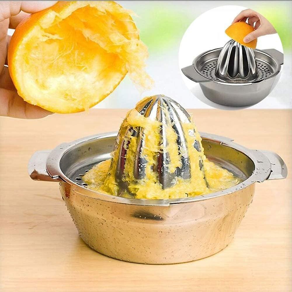 Stainless Steel Fruit Manual Hand Press Squeezer With Bowl