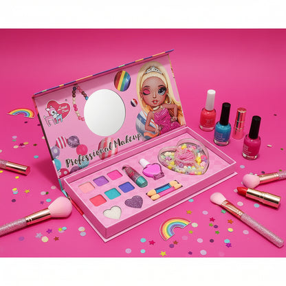DIY Beads 2-in-1 Set Includes Children's Makeup & Bead Accessories.