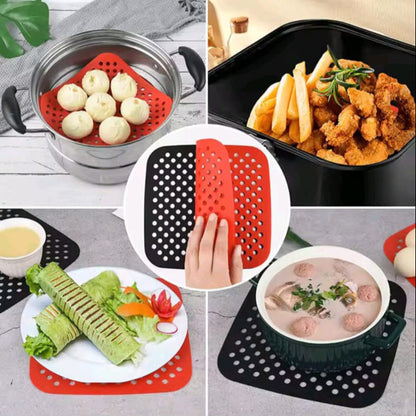 Reusable Non-Stick Air Fryer Silicone Mat