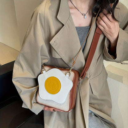 Unique Egg And Bread Shape Women Crossbody Bag