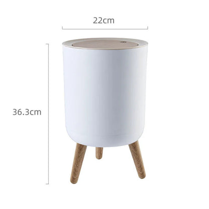 High Foot Dustbin With Lid Large Capacity