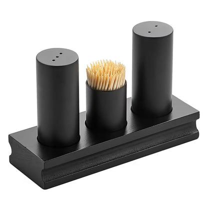 Elegant Nordic Dining Seasoning And Toothpick Holder, Minimalist Salt & Pepper Serving Set