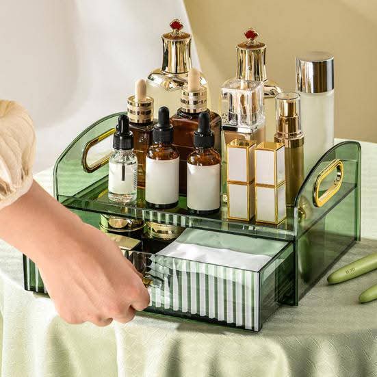 Multifunctional Clear Acrylic Desktop Storage Organizer