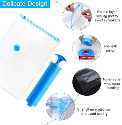 Vacuum Bag 4pcs With Hand Pump