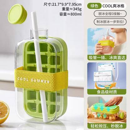 Ice Cube Tray & Water Bottle