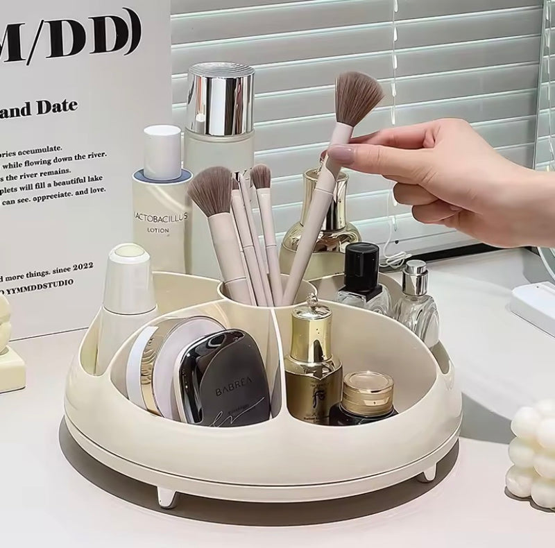 360° Rotating Cosmetic Storage Organizer Tray