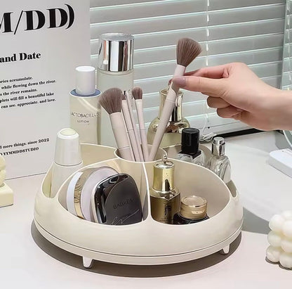 360° Rotating Cosmetic Storage Organizer Tray