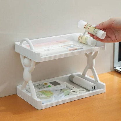 Wall Mounted 2-Tier Storage Rack