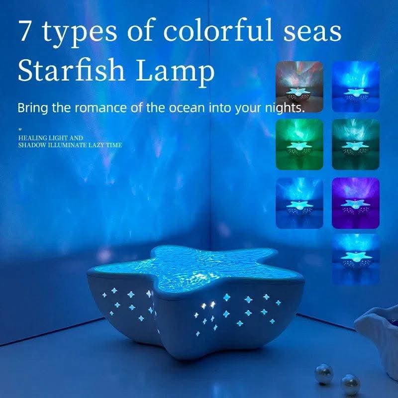 LED Starfish Galaxy Night Light – Dreamy Sky Projector