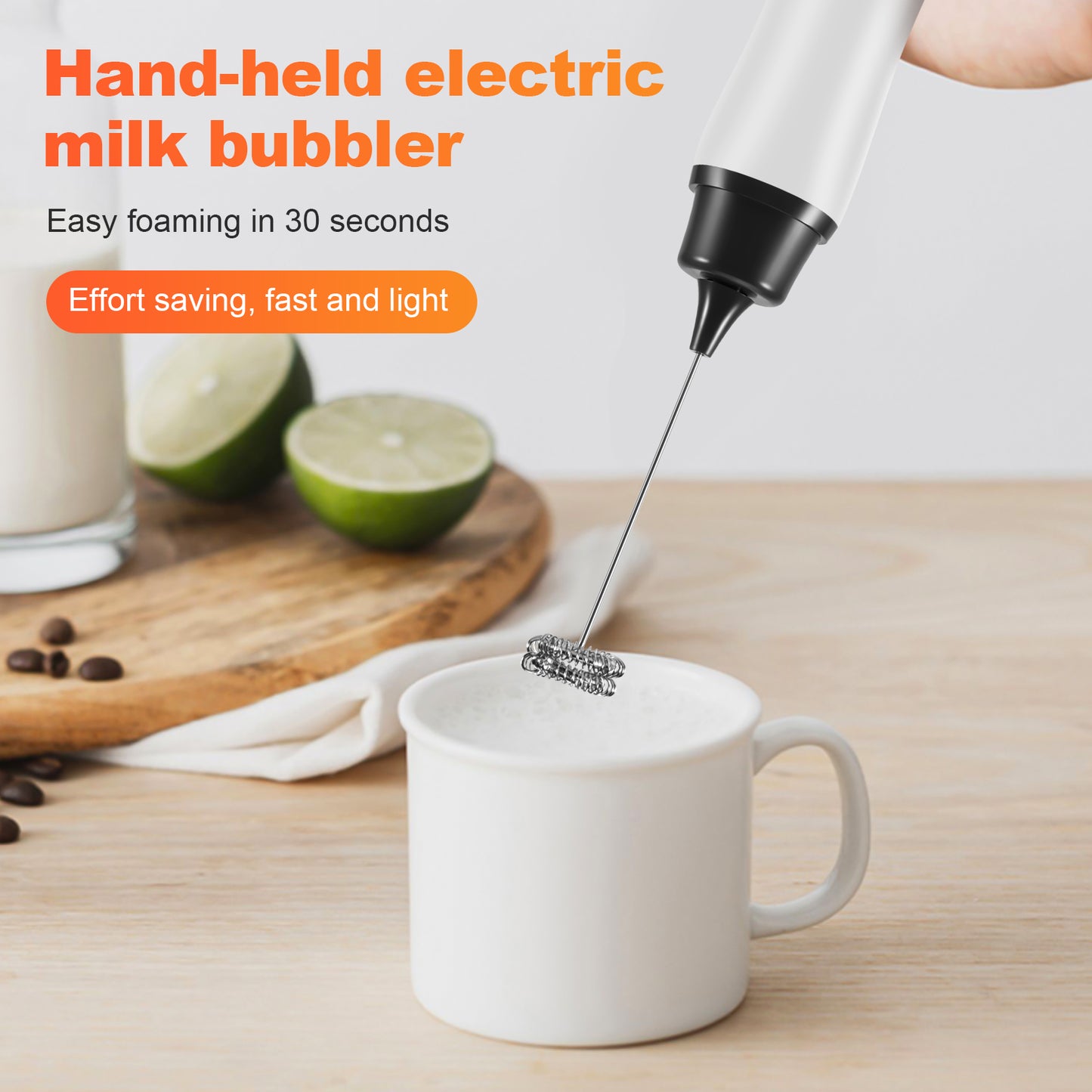 Handheld Rechargeable Coffee Frother (Premium Quality)