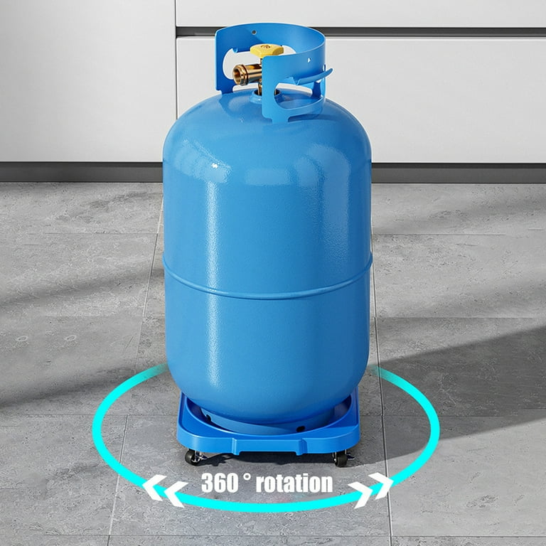 Heavy-Duty Gas Cylinder Trolley with 360° Rotating Wheels – Premium Anti-Rust Base Stand