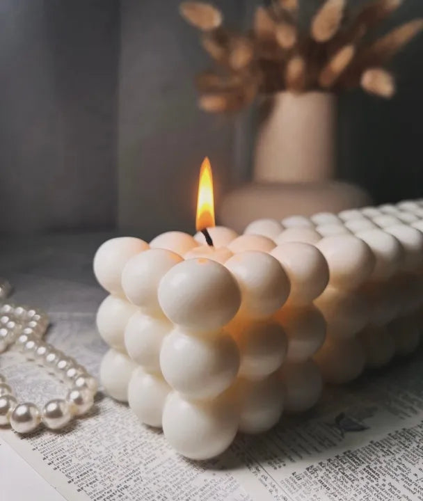 Scanted Bubble Cube Candle