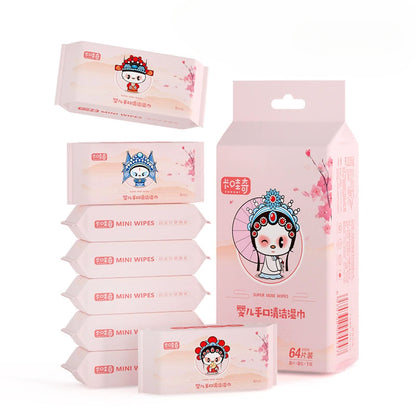 Cute Mini Portable Cleaning Wipes Packet