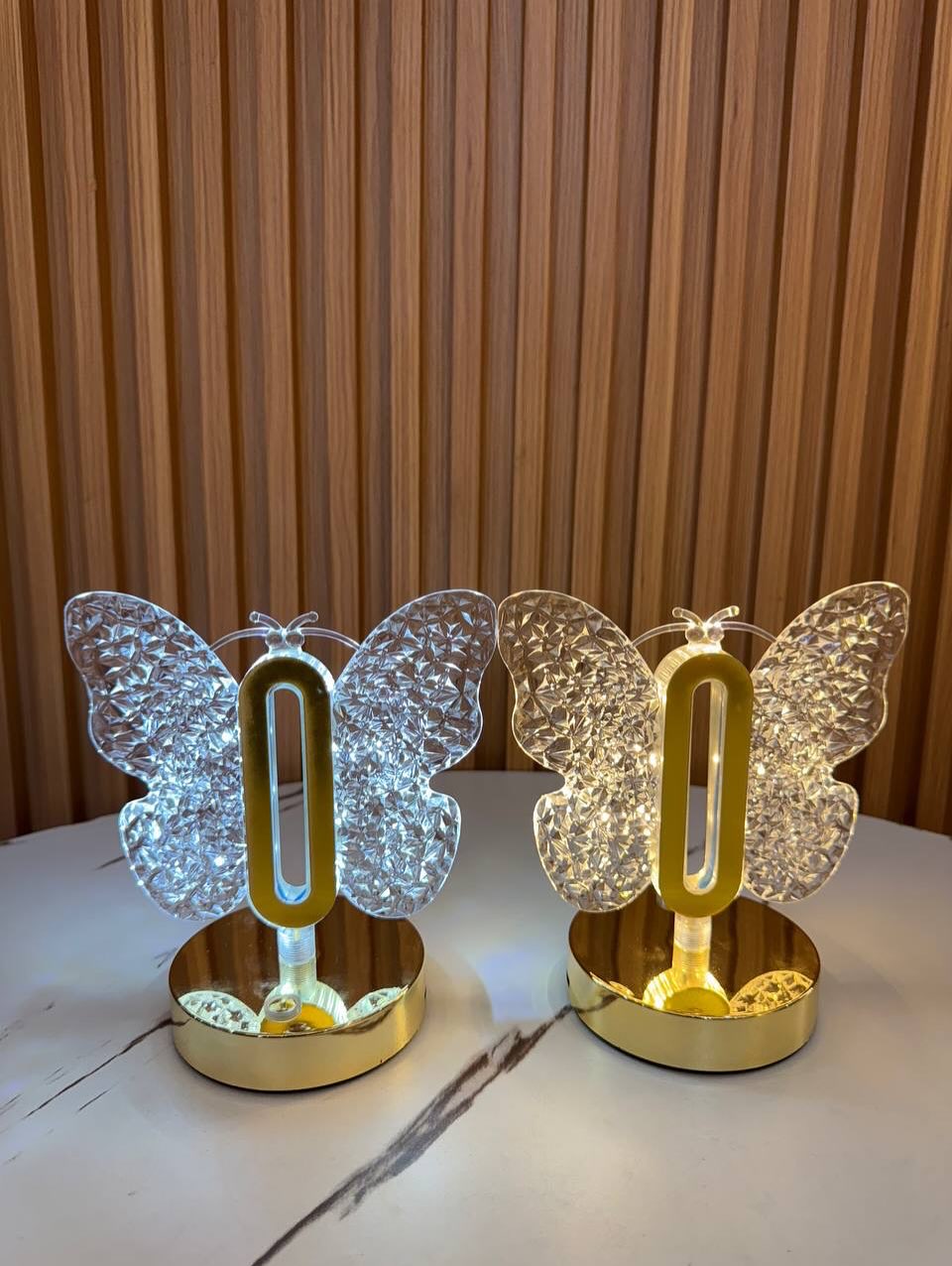 Modern luxury Butterfly Shaped LED Crystal Table Lamp