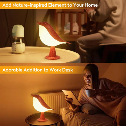 Rechargeable Sparrow Bird Shaped Table Lamp