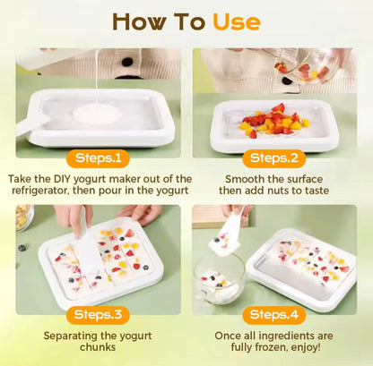 Home Instant Rolled Ice Cream Maker Pan
