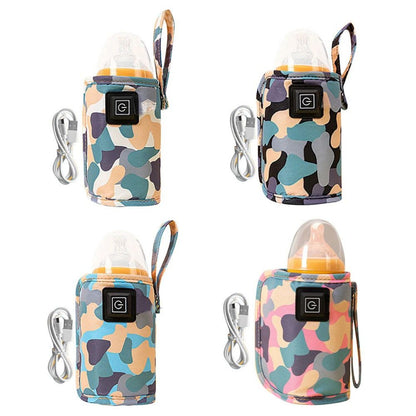 USB Baby Bottle Warmer – Insulated Milk Heating Bag For Stroller & Travel