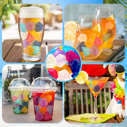 Reusable Diamond Shaped Ice Cube Pack Of 12