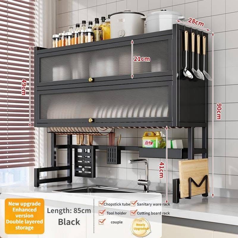 Double Cabin Over The Sink Rack Kitchen Sink Organizer Heavy Quality